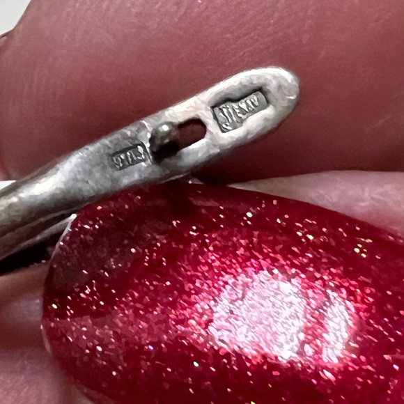 Just in- Jenavi vintage sterling and cz drop earrings - Picture 5 of 6